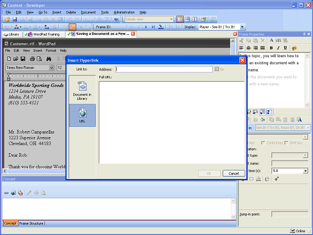 Screen image of this step