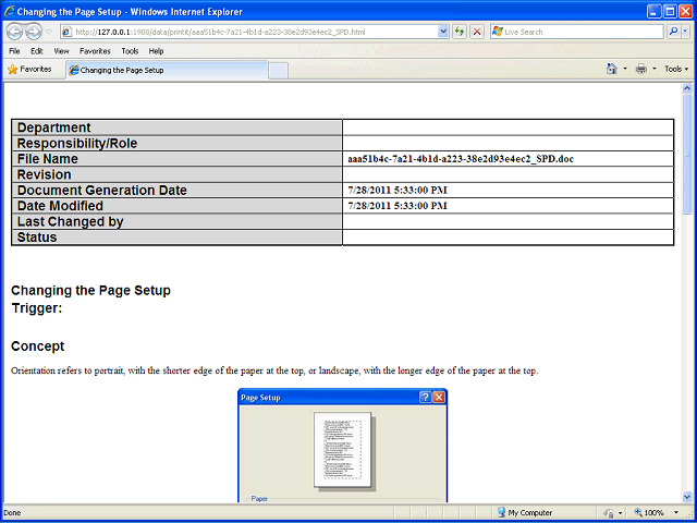 Screen image of this step