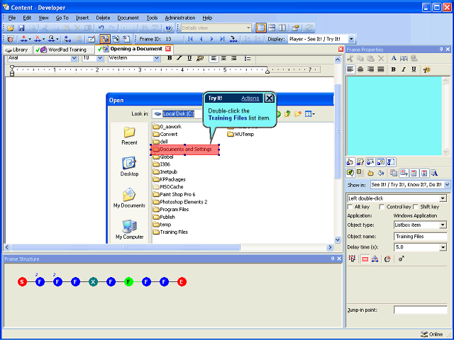 Screen image of this step