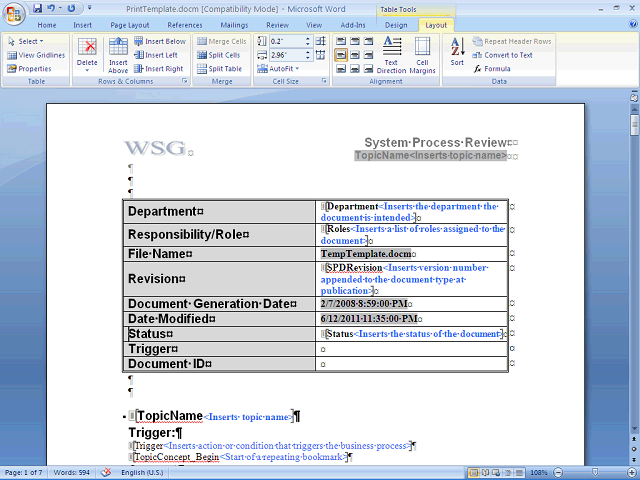 Screen image of this step