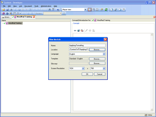 Screen image of this step