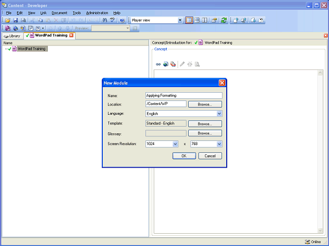 Screen image of this step