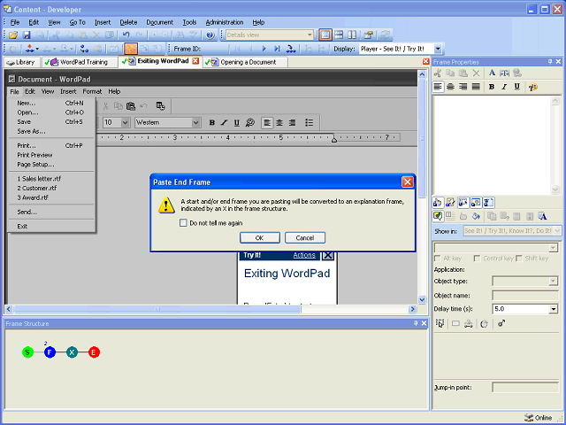 Screen image of this step