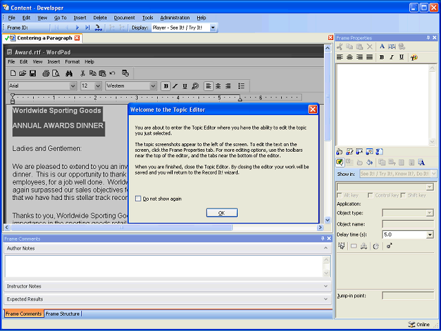 Screen image of this step