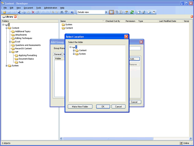 Screen image of this step