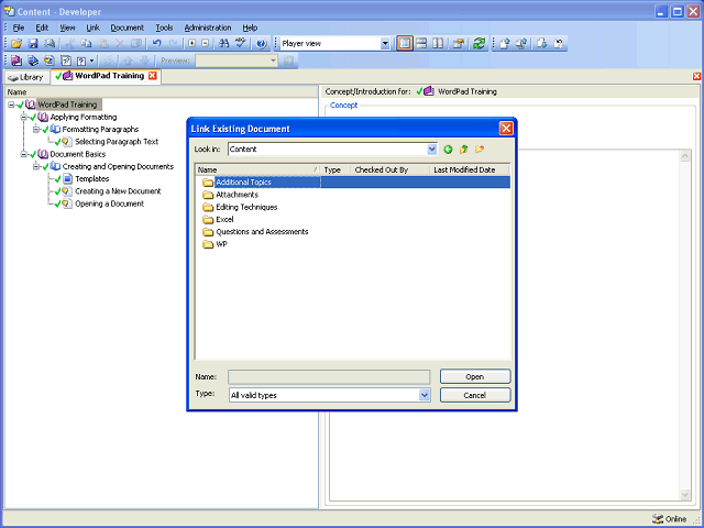Screen image of this step