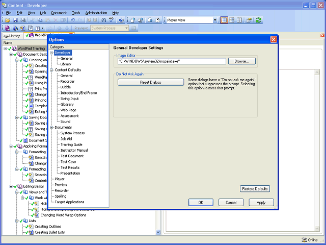 Screen image of this step