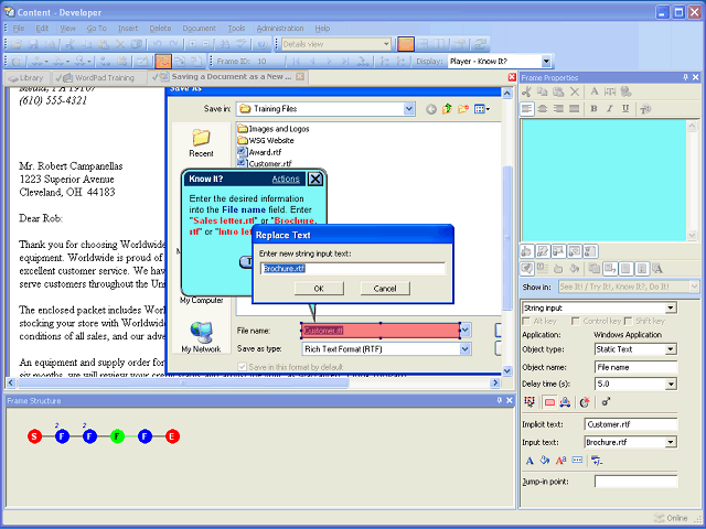 Screen image of this step