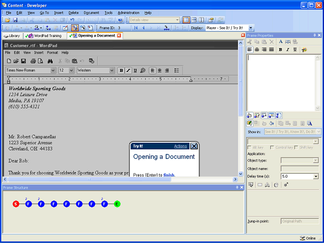 Screen image of this step