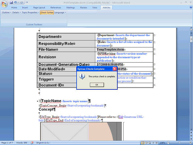 Screen image of this step