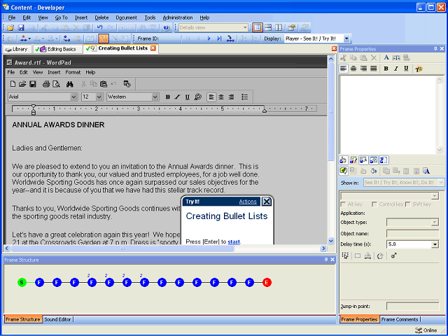 Screen image of this step