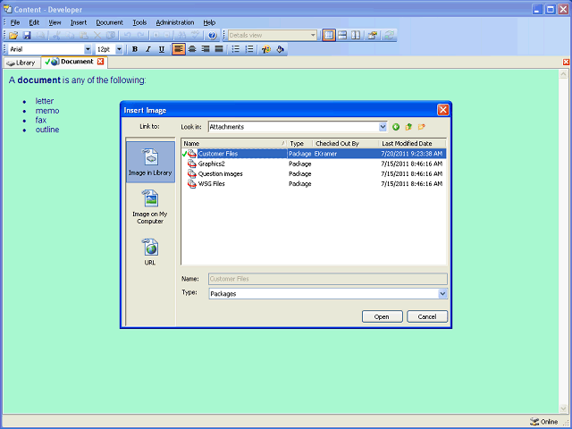 Screen image of this step