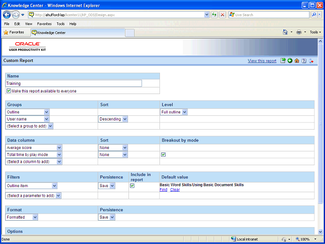 Screen image of this step