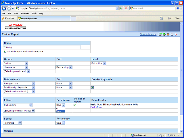Screen image of this step