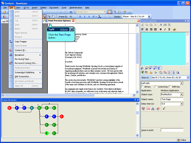 Screen image of this step