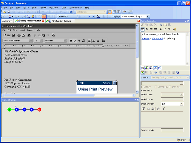 Screen image of this step