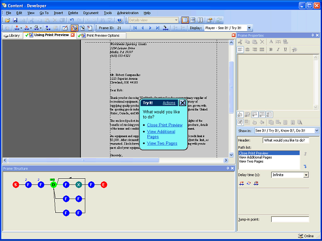 Screen image of this step