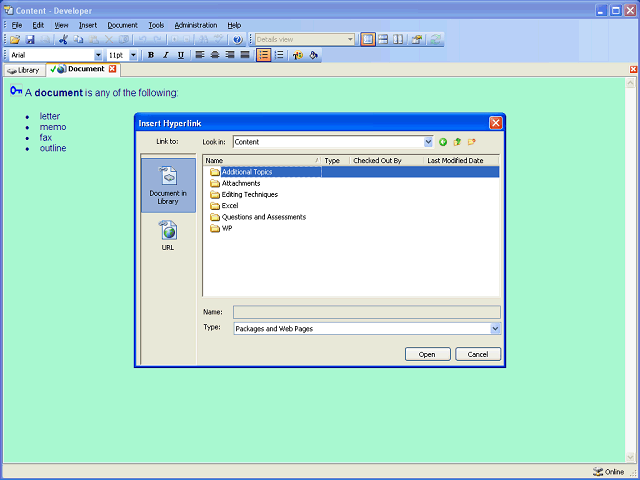 Screen image of this step