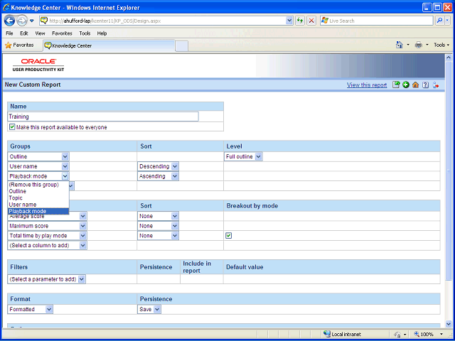 Screen image of this step