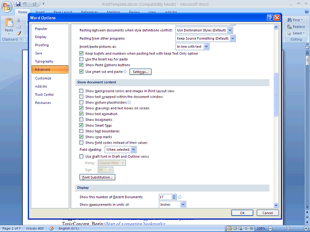 Screen image of this step