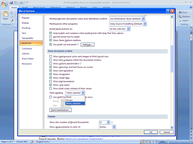 Screen image of this step