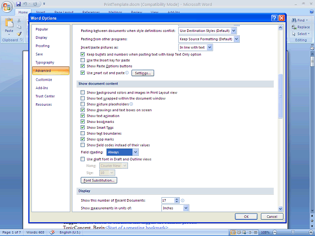 Screen image of this step