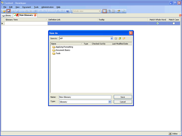 Screen image of this step
