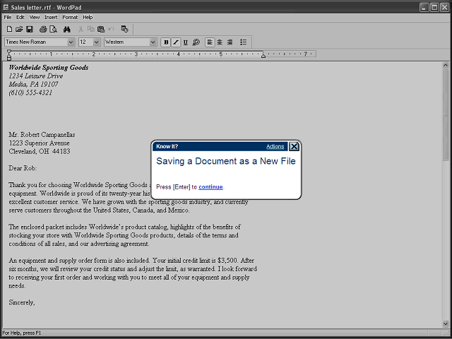 Screen image of this step