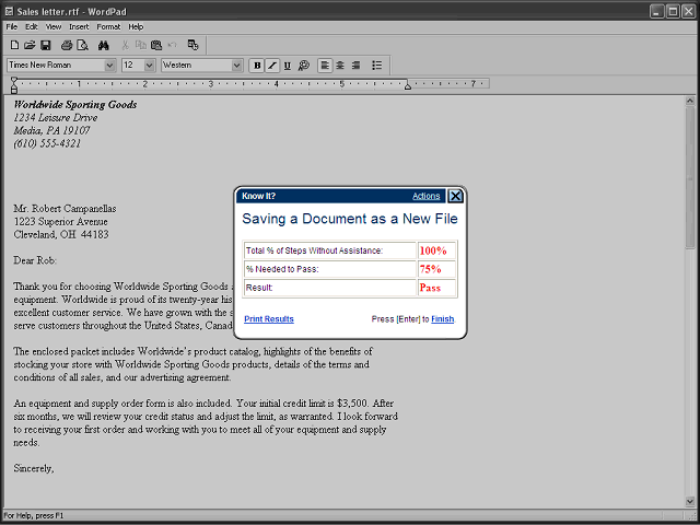 Screen image of this step