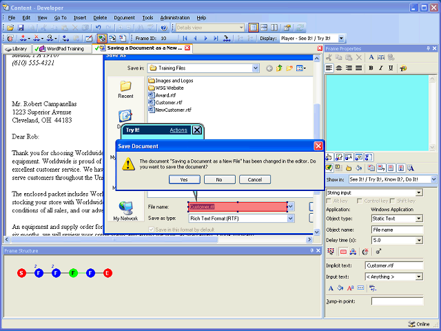 Screen image of this step