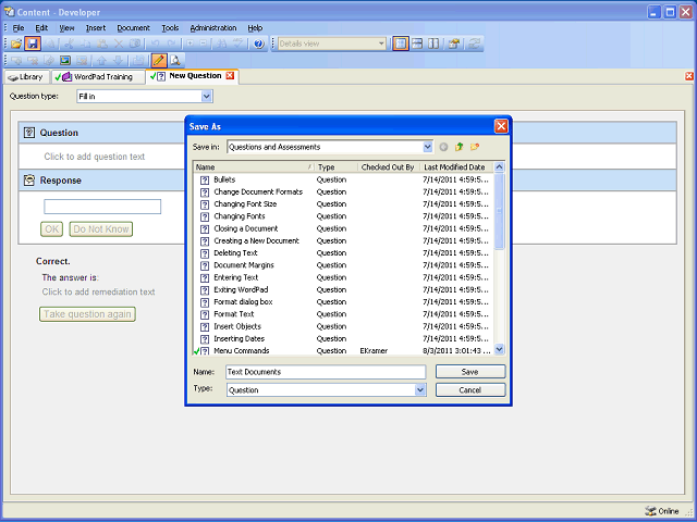 Screen image of this step