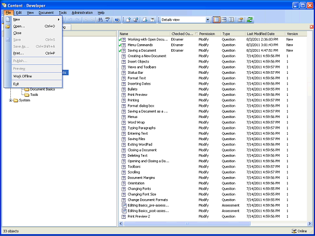 Screen image of this step