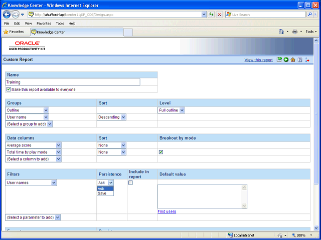 Screen image of this step