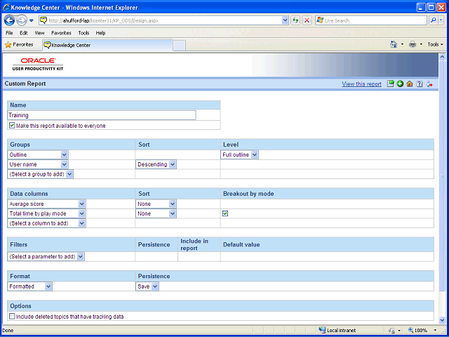 Screen image of this step