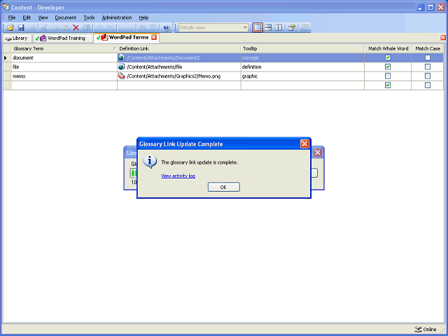 Screen image of this step