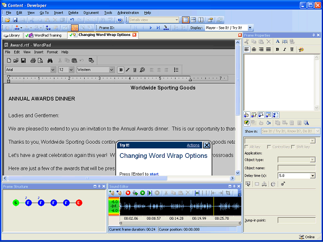Screen image of this step