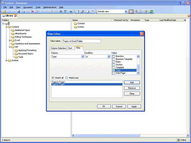 Screen image of this step
