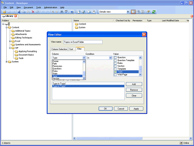 Screen image of this step