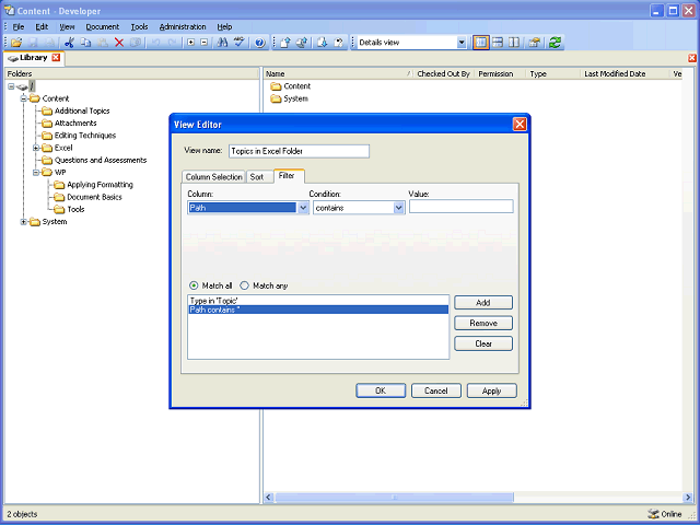 Screen image of this step