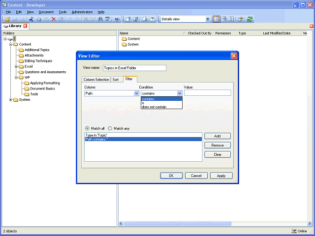 Screen image of this step