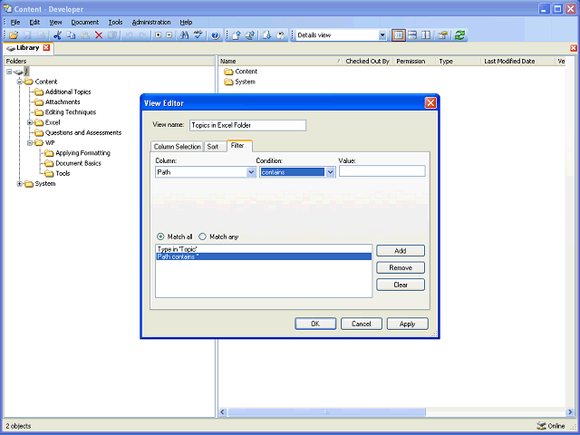 Screen image of this step