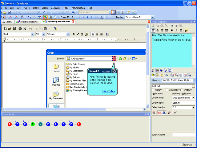 Screen image of this step