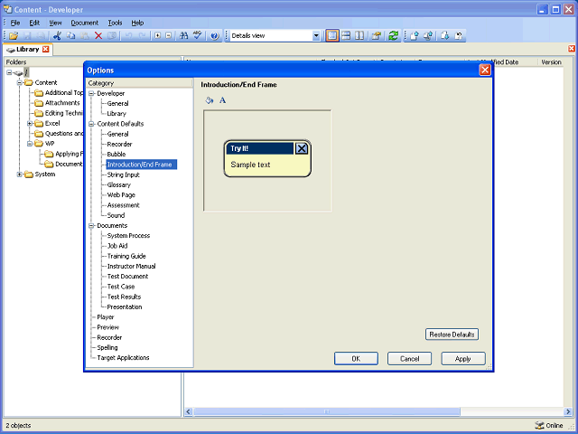 Screen image of this step