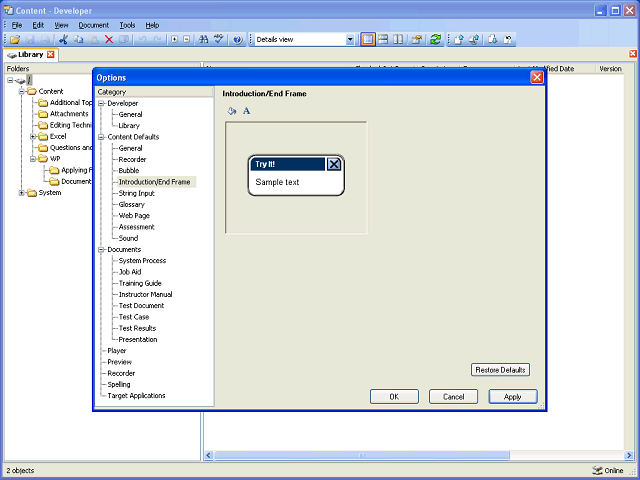 Screen image of this step