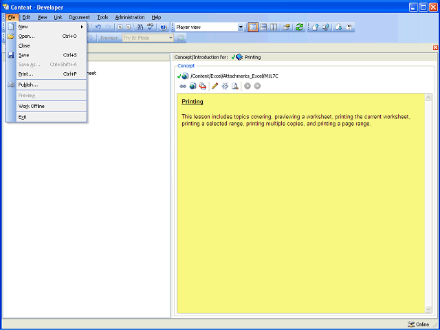 Screen image of this step