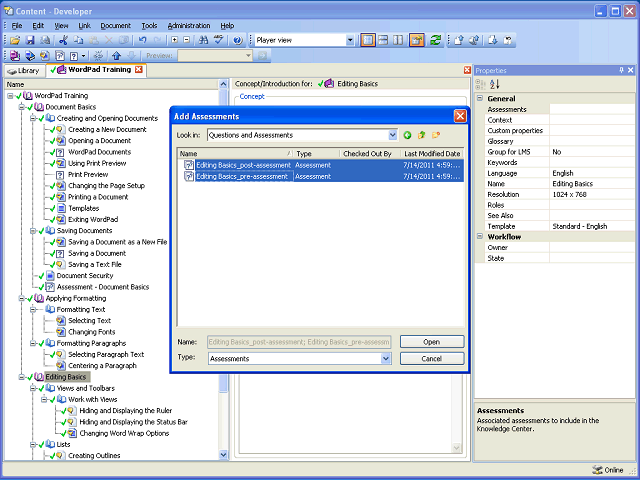 Screen image of this step