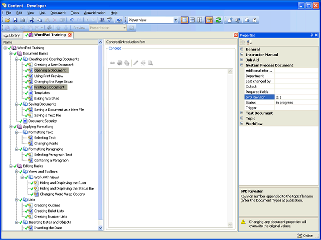 Screen image of this step