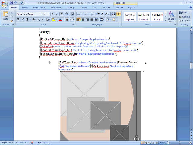 Screen image of this step