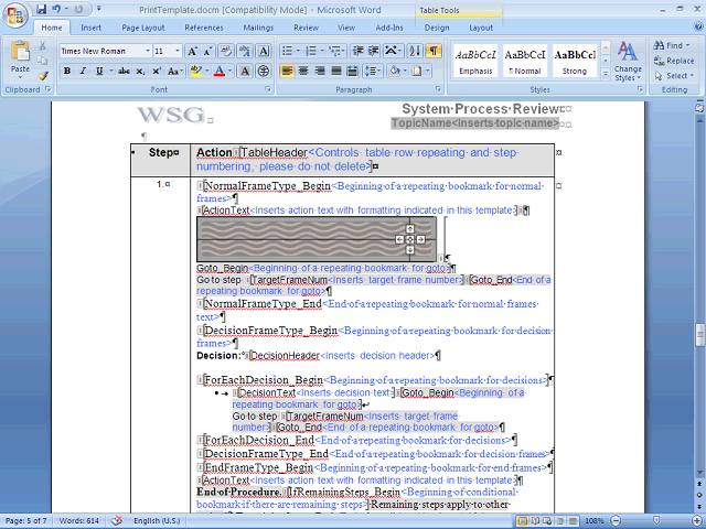 Screen image of this step