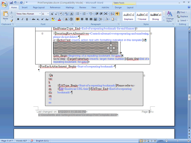 Screen image of this step